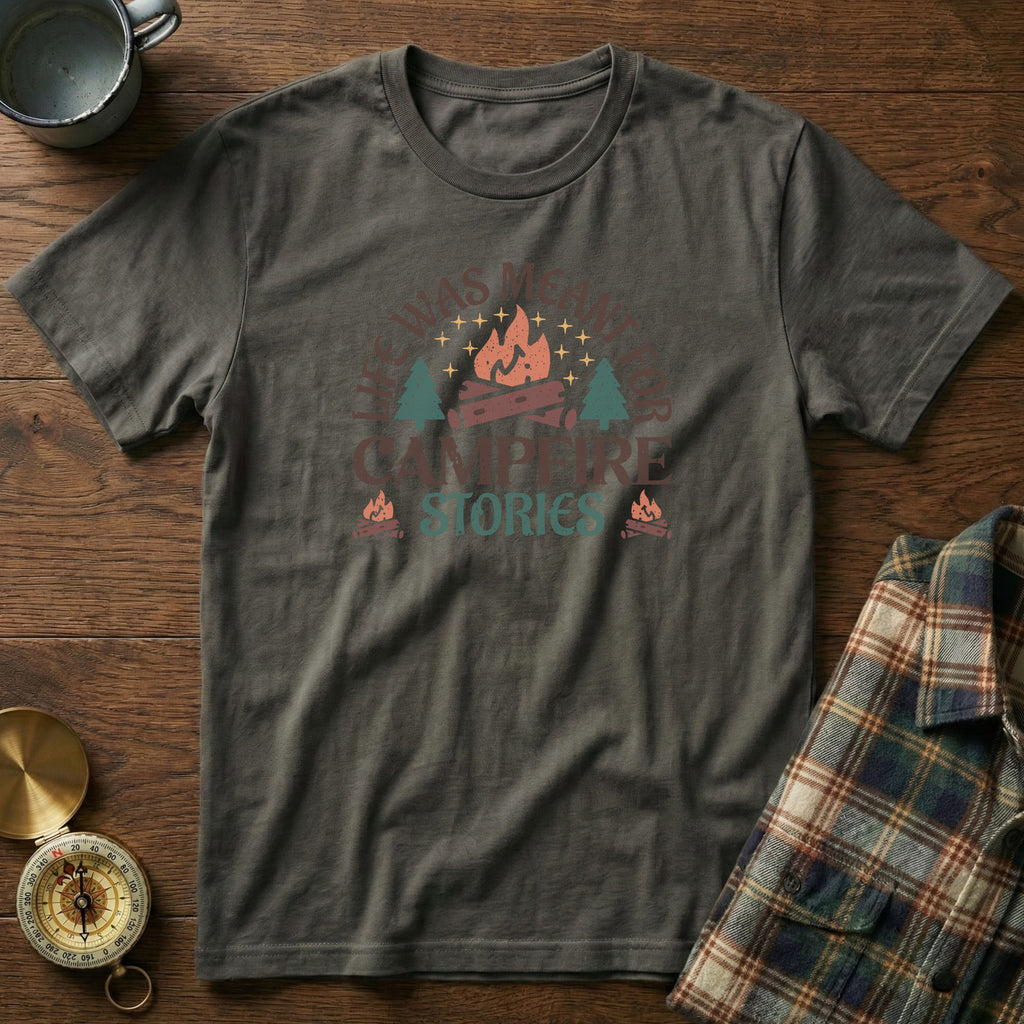 Life Was Meant For Campfire Stories T-Shirt in Pepper