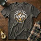 Distant Peaks Adventure Badge T-Shirt in Pepper