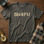 SNAFU (5N4FU) ADHD Humor T-Shirt in Pepper