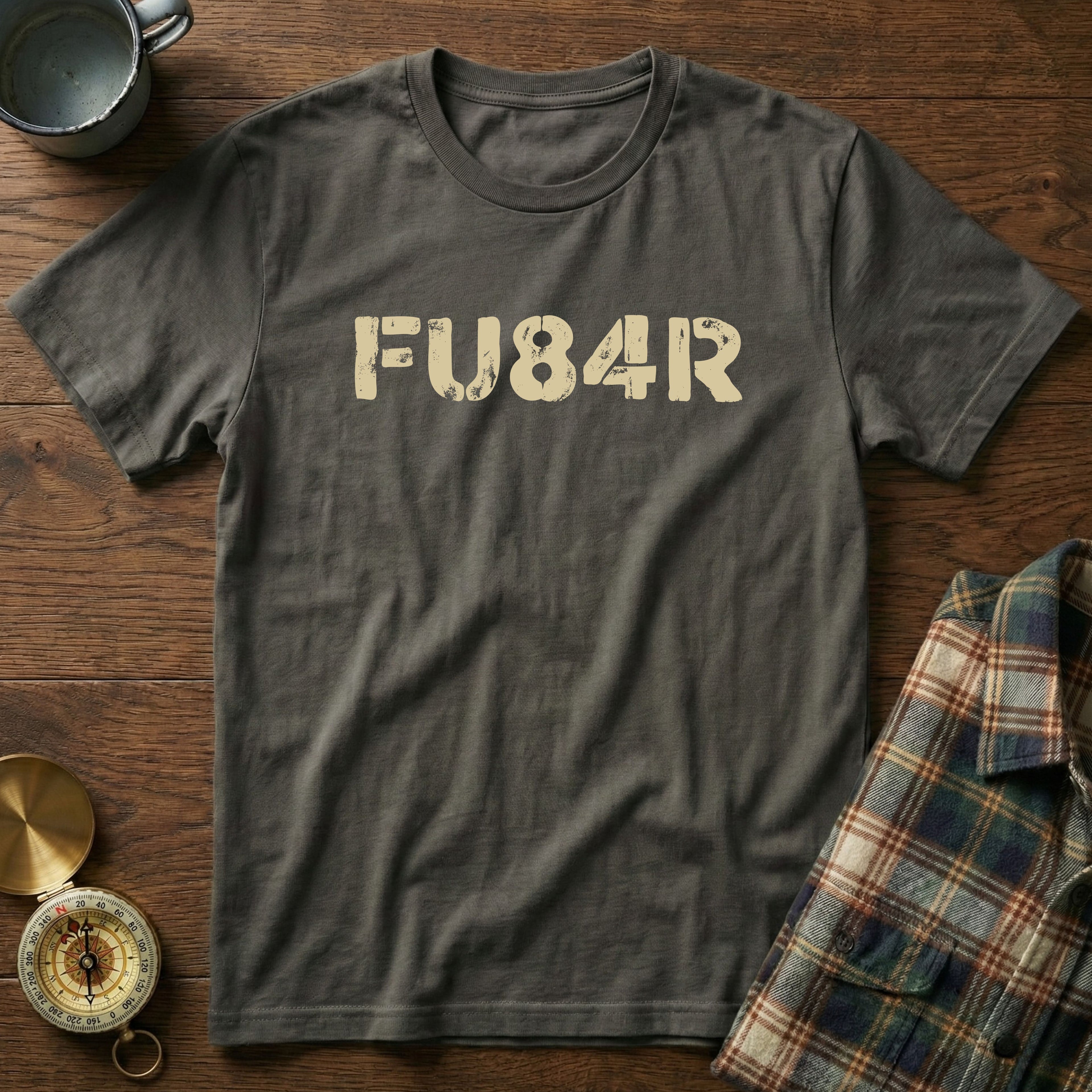 FUBAR (FU84R) ADHD Humor T-Shirt in Pepper