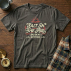 Salt In The Air And In My Attitude T-Shirt in Pepper