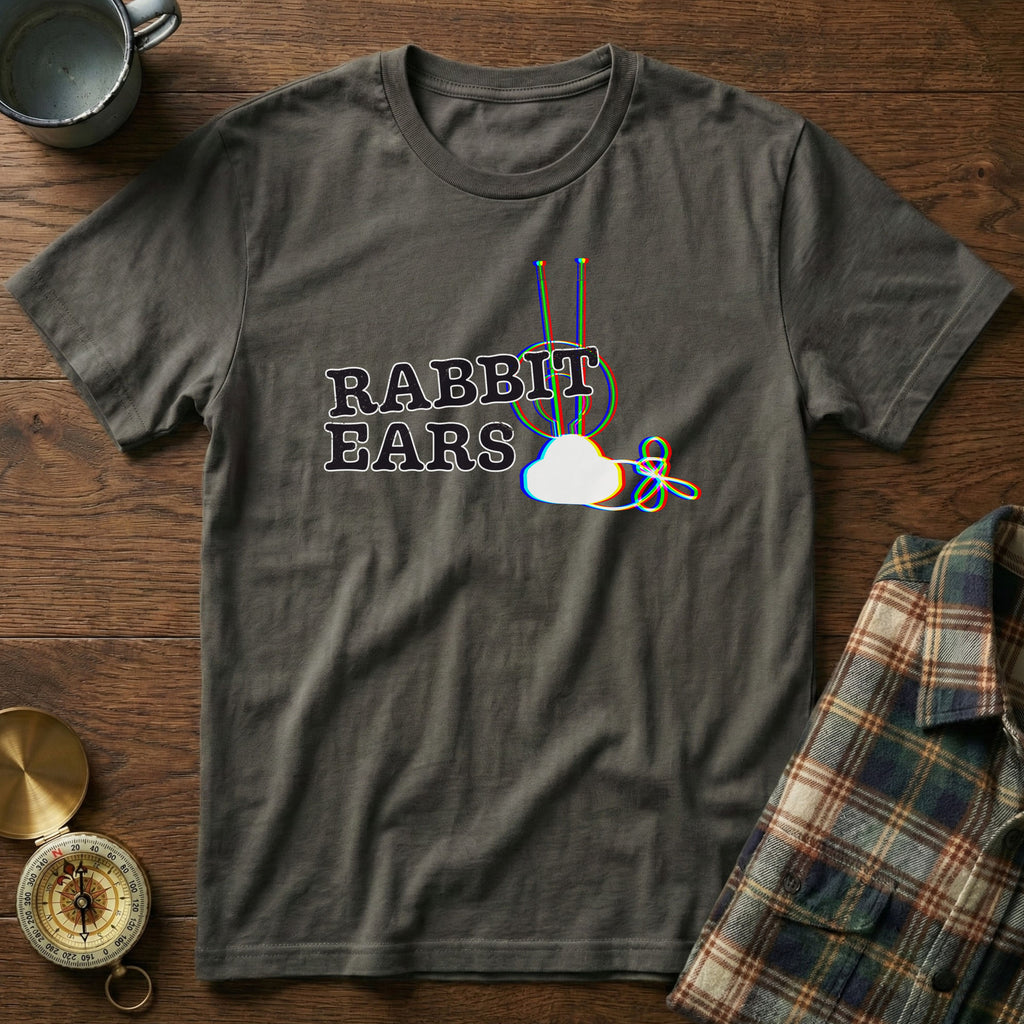 RABBIT EARS Glitch EDM T-Shirt in Pepper