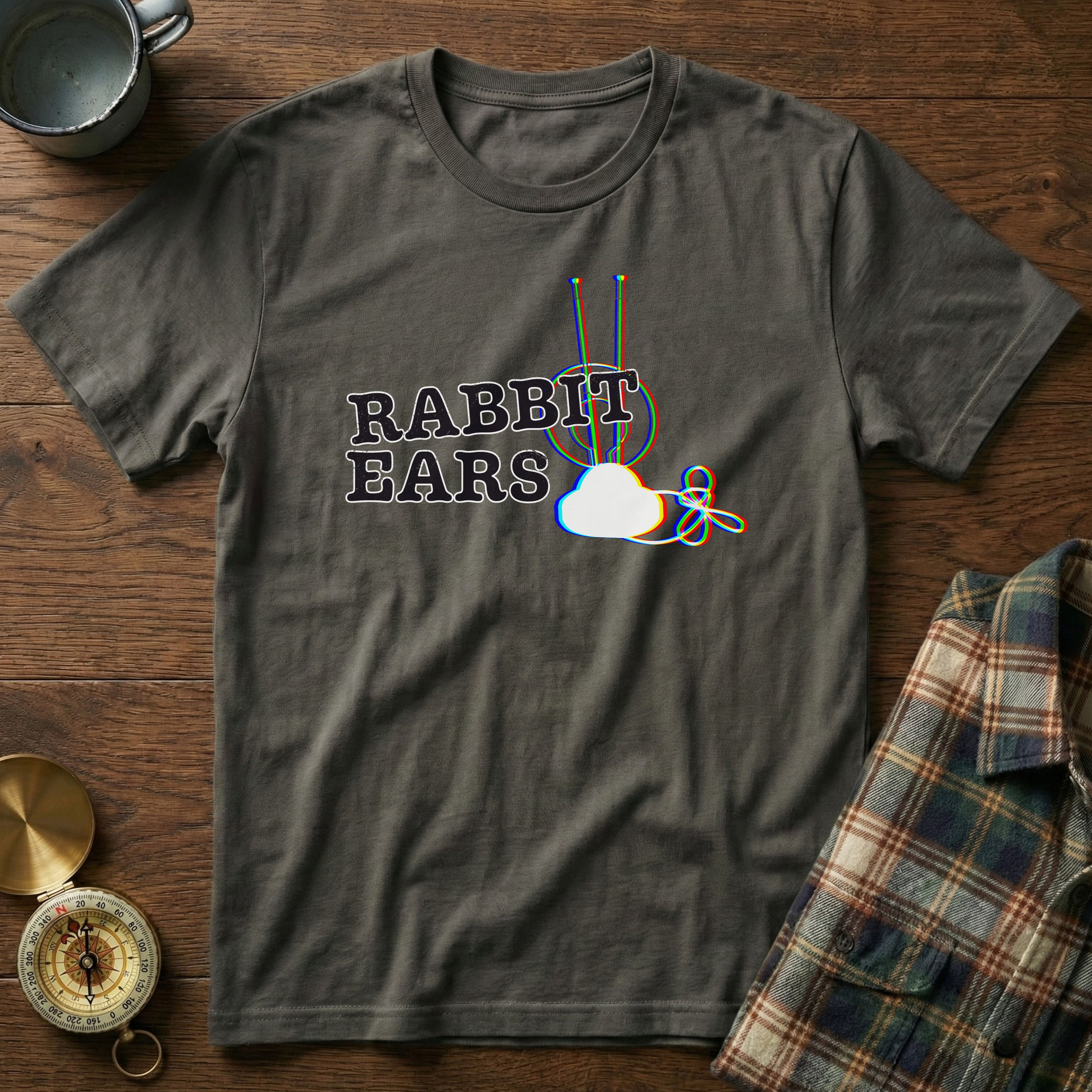 RABBIT EARS Glitch EDM T-Shirt in Pepper