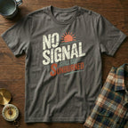 No Signal Still Got Sunburned Coastal Local T-Shirt in Pepper