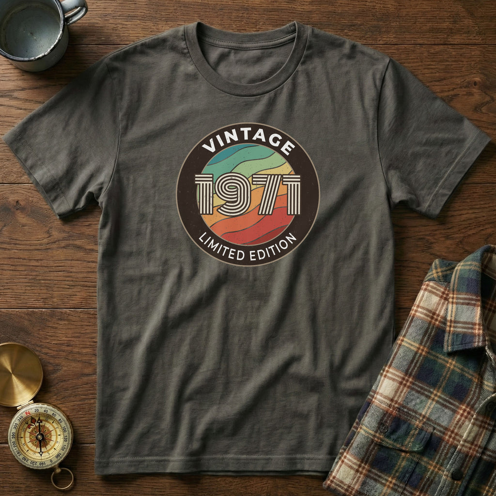 Vintage 1971 Limited Edition T-Shirt in Pepper