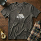 Trail and Stream Graphic Tent T-Shirt in Pepper