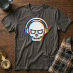 Rave DJ Skull T-Shirt in Pepper