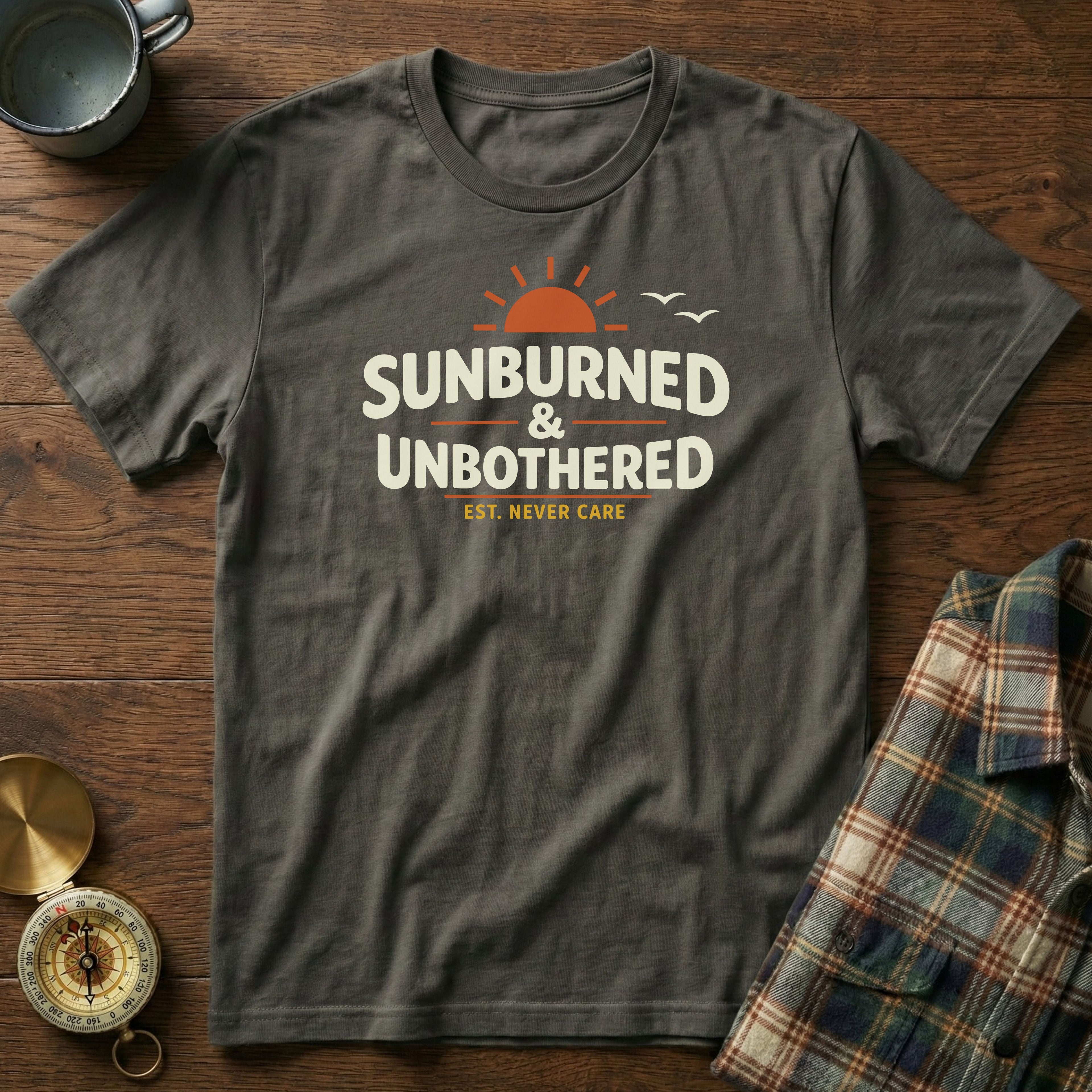 Sunburned & Unbothered Graphic T-Shirt in Pepper