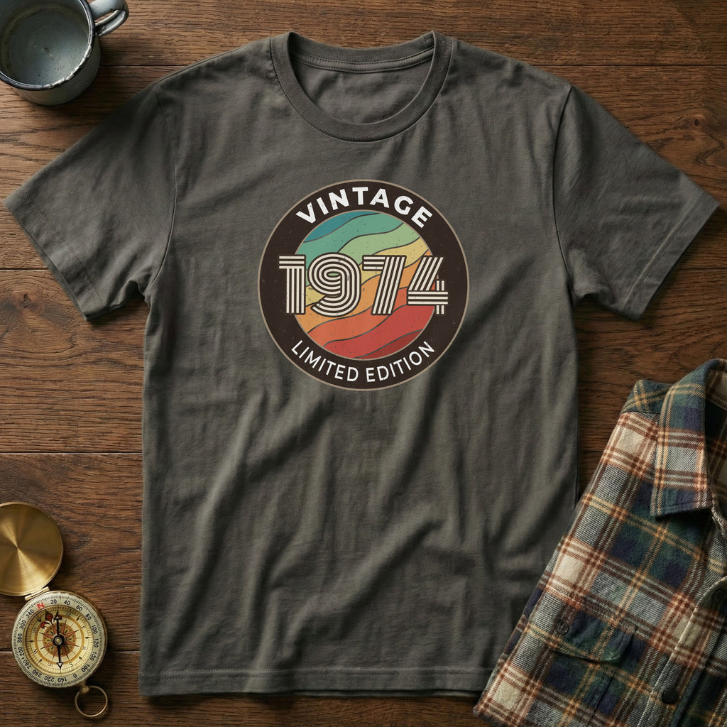 Vintage 1974 Limited Edition T-Shirt in Pepper