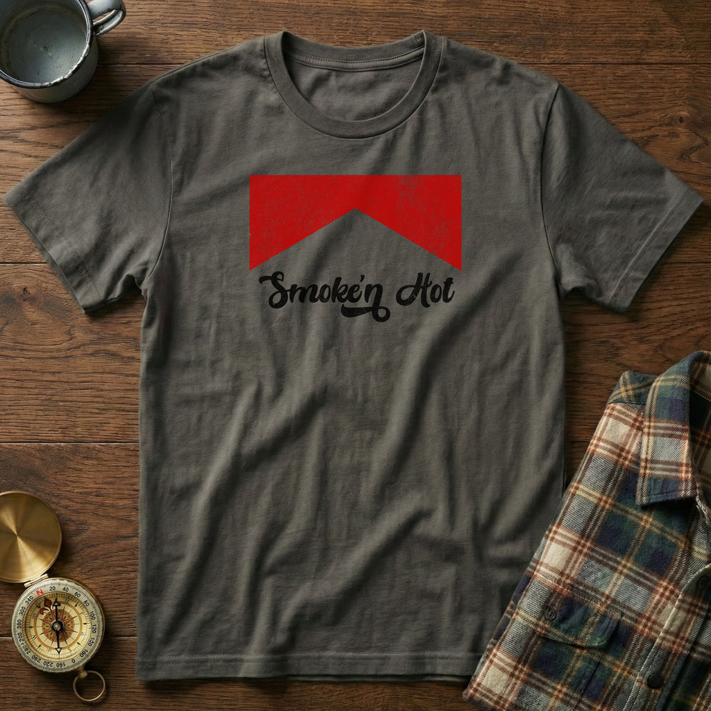 Smokin' Hot Retro Pop T-Shirt in Pepper