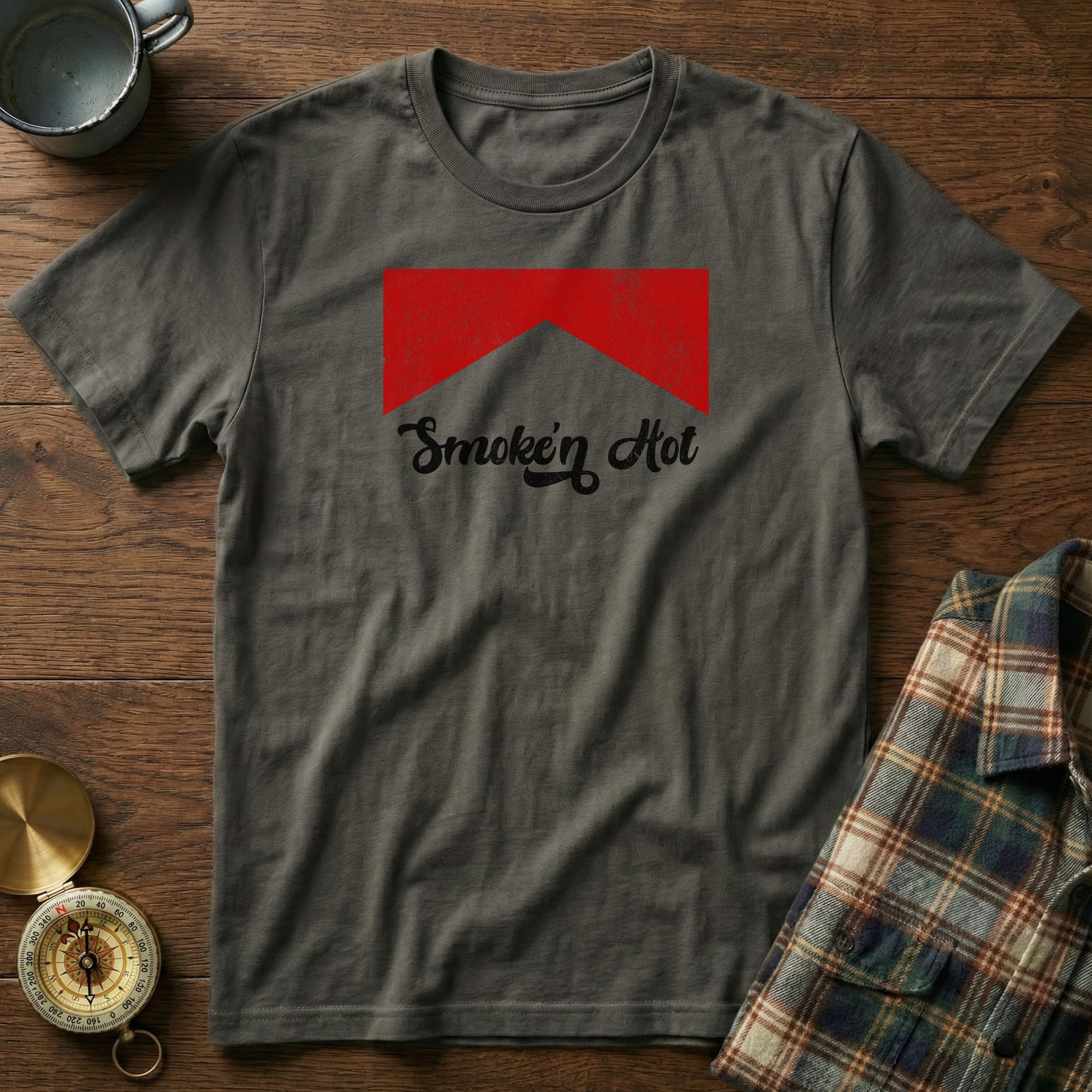 Smokin' Hot Retro Pop T-Shirt in Pepper