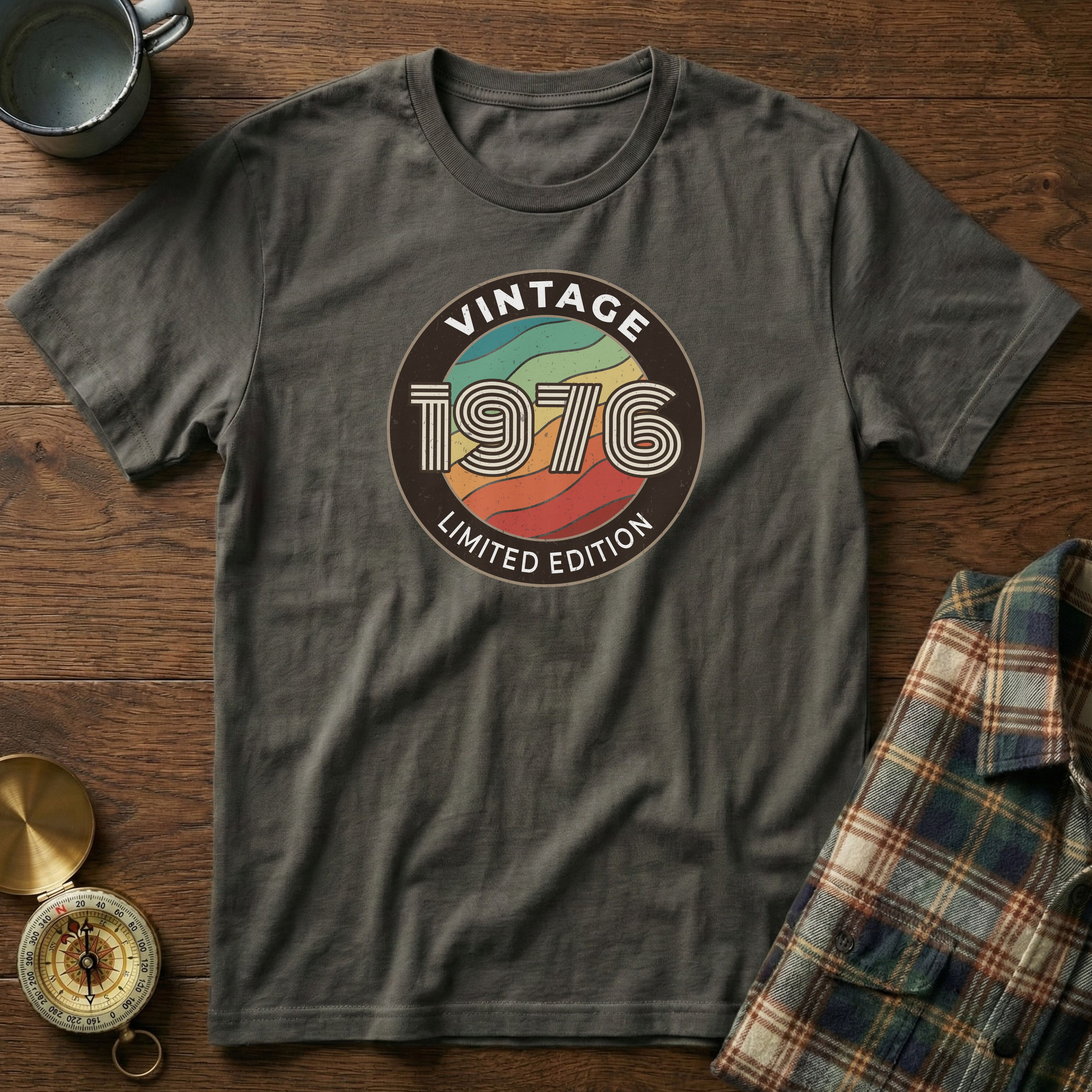 Vintage 1976 Limited Edition T-Shirt in Pepper