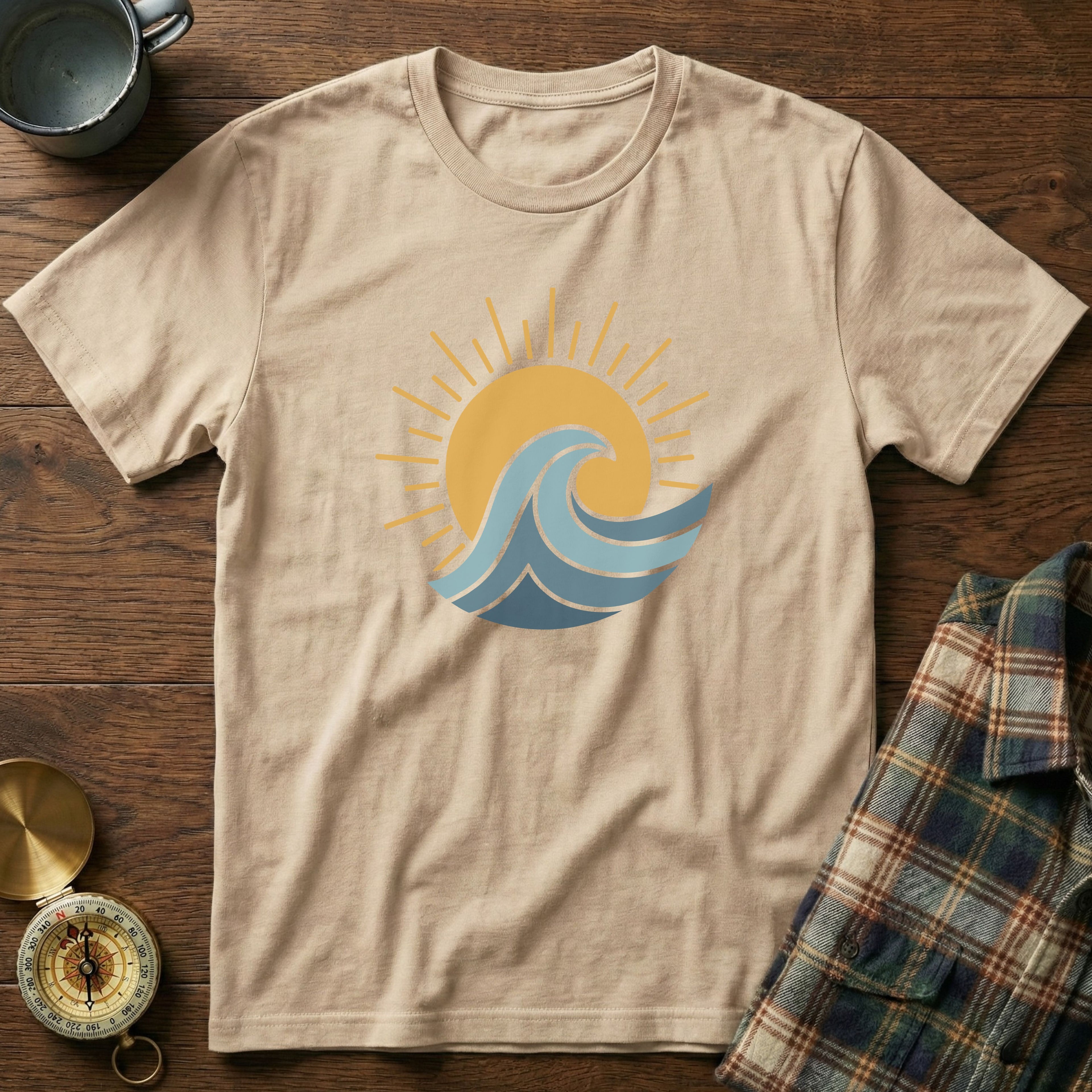 Sun Surf and Waves Graphic T-Shirt