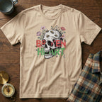 Broken Heart Skull Floral Goth T-Shirt