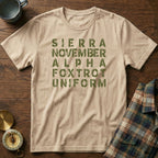 SNAFU Phonetic NATO Alphabet T-Shirt