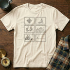 Coastal Wanderer Stamp Collection T-shirt