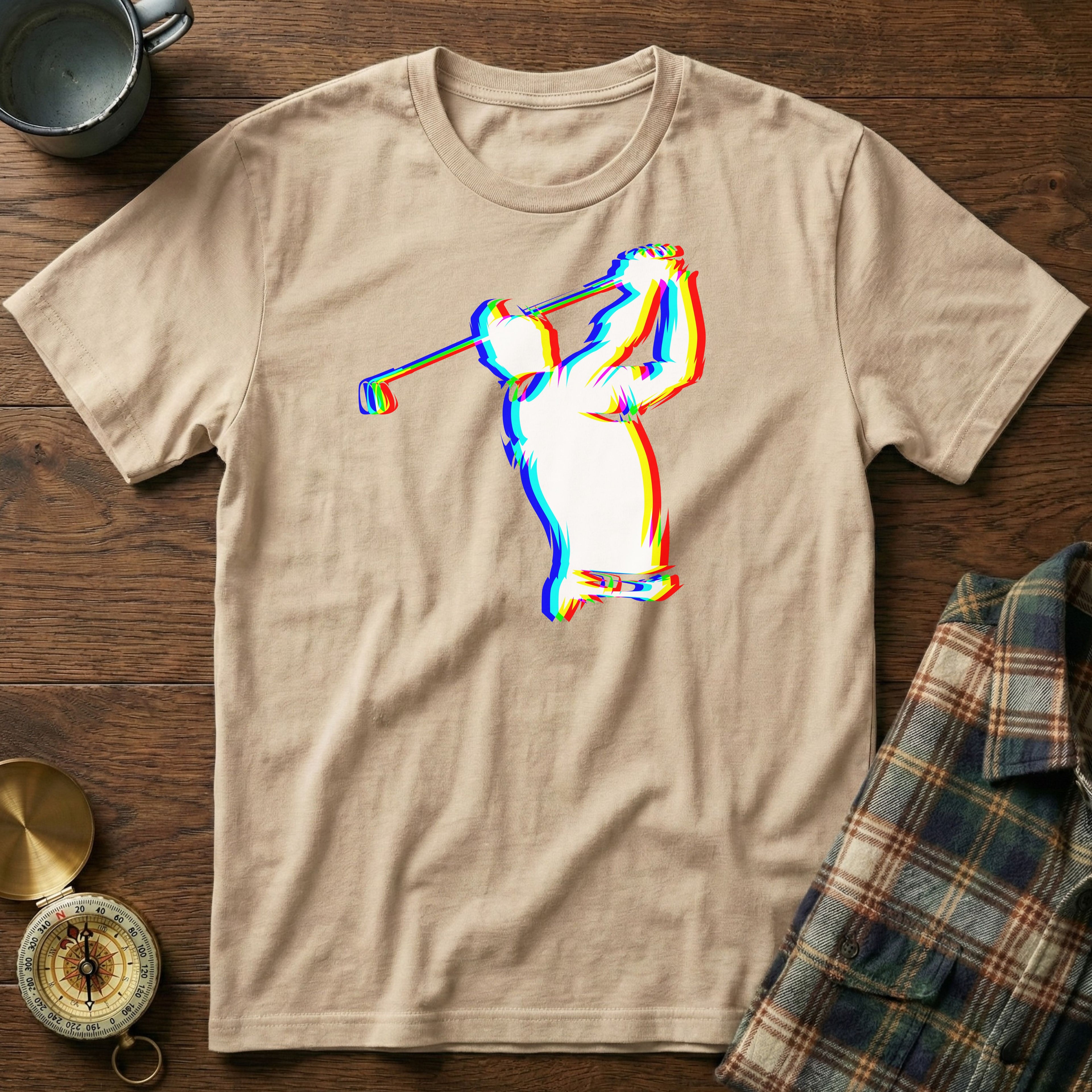 EDM Glitch Golf T-Shirt