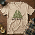 Get Lost Retro Geometric Mountain T-Shirt