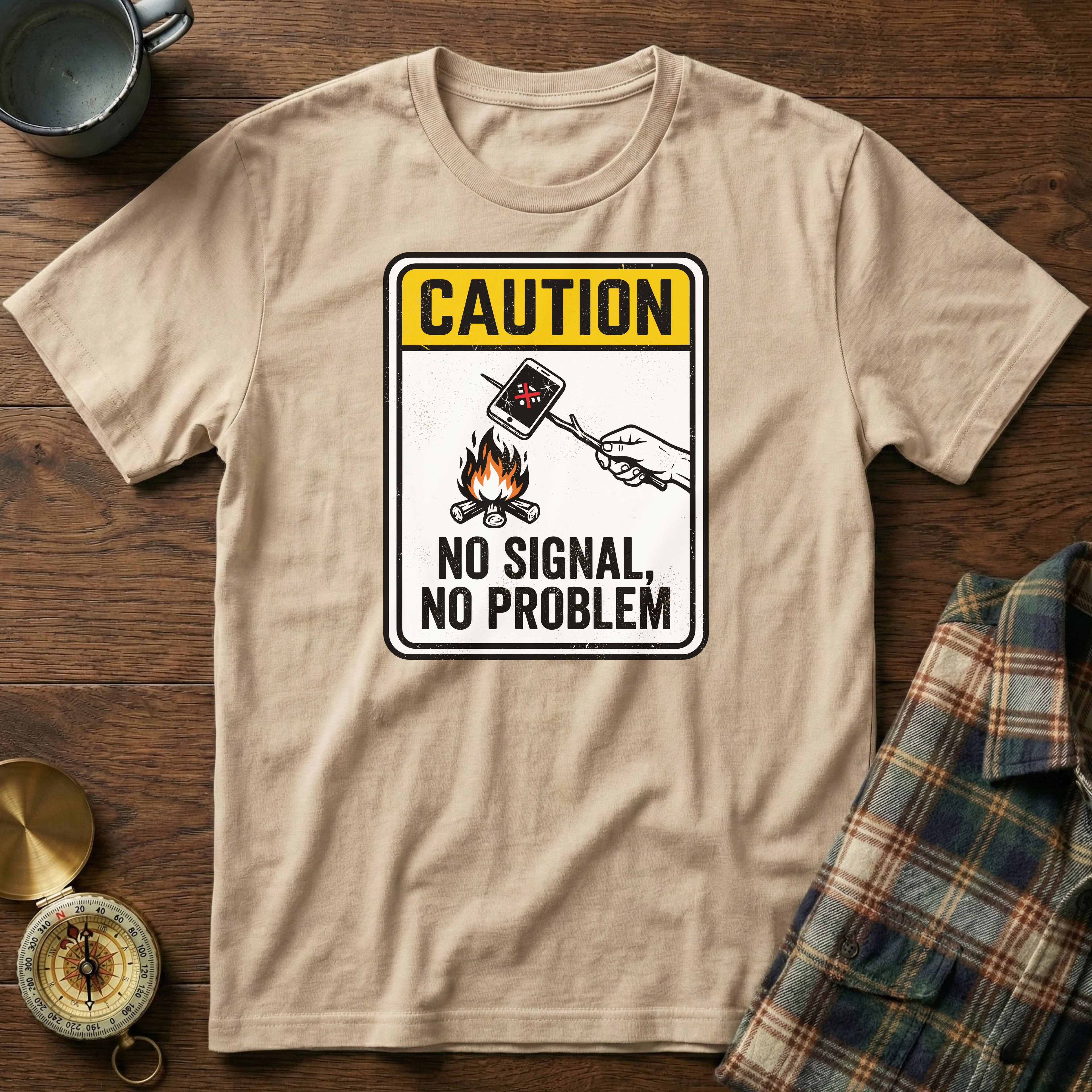 Caution: No Signal No Problem T-Shirt
