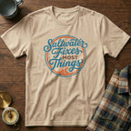 Coastal Retro 'Saltwater' Statement T-Shirt