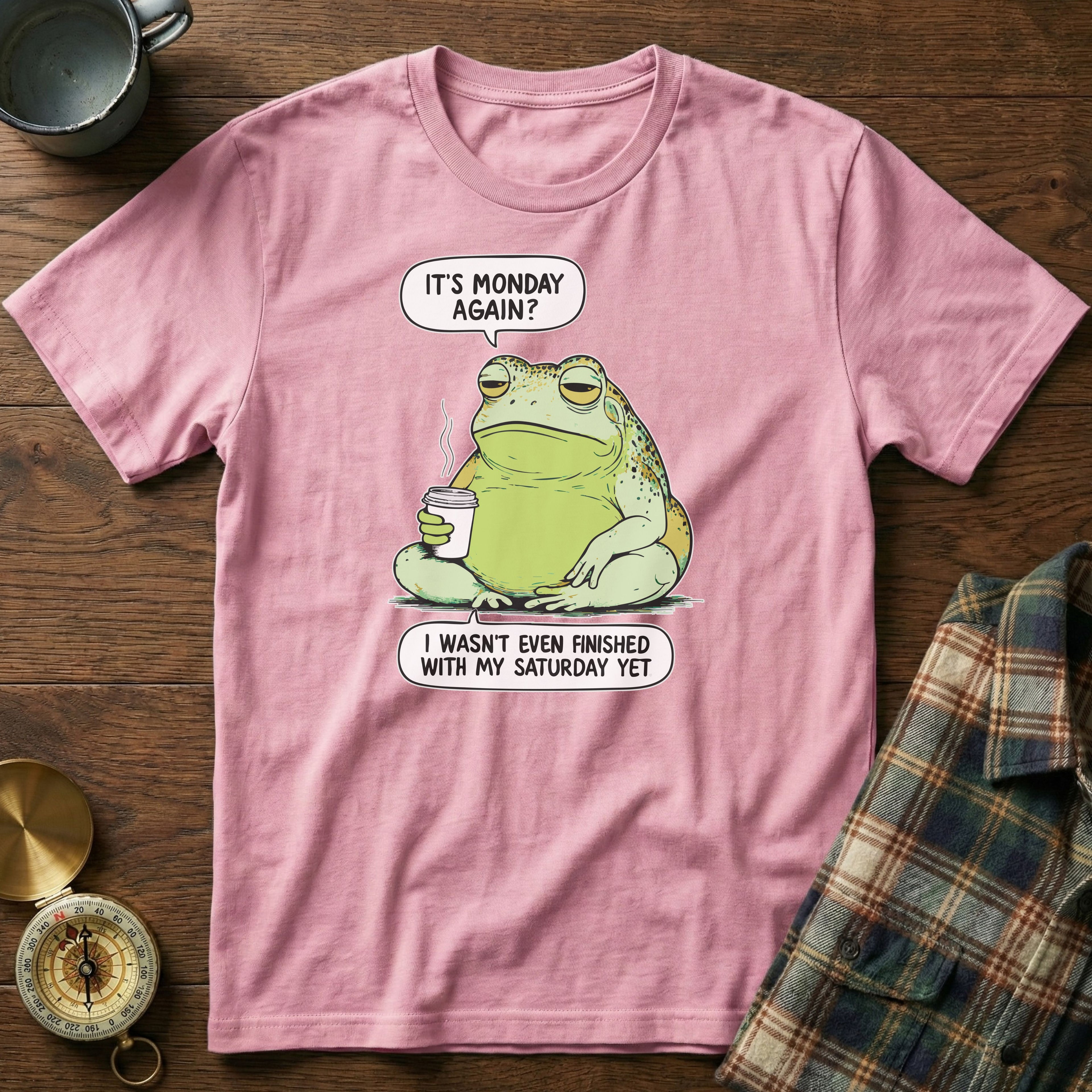 Funny Monday Frog Coffee T-Shirt