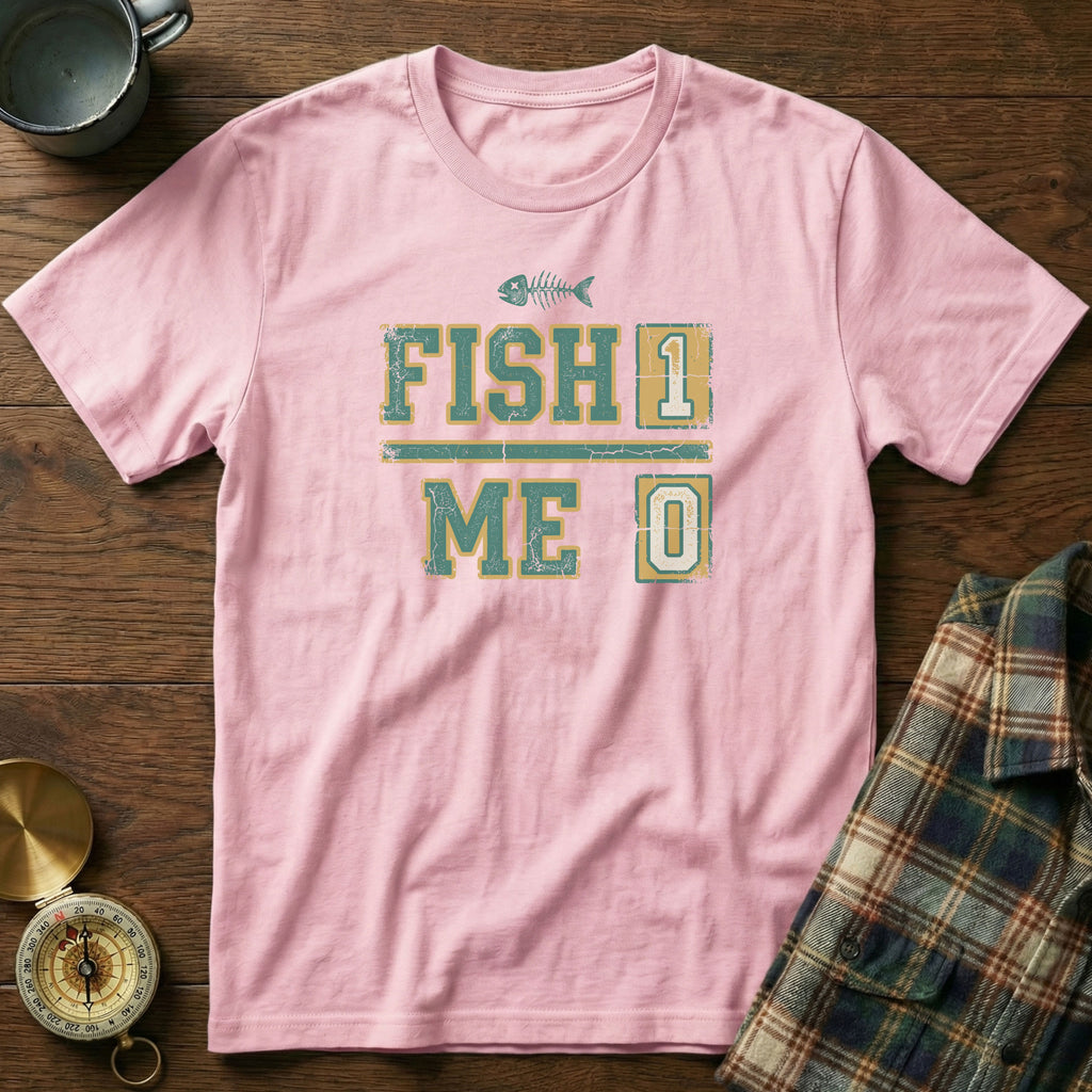 Local Angler Humor Fish 1 Me 0 Snarky Fishing T-Shirt