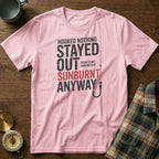Coastal Fishing Snark Sunburnt Anyway T-shirt
