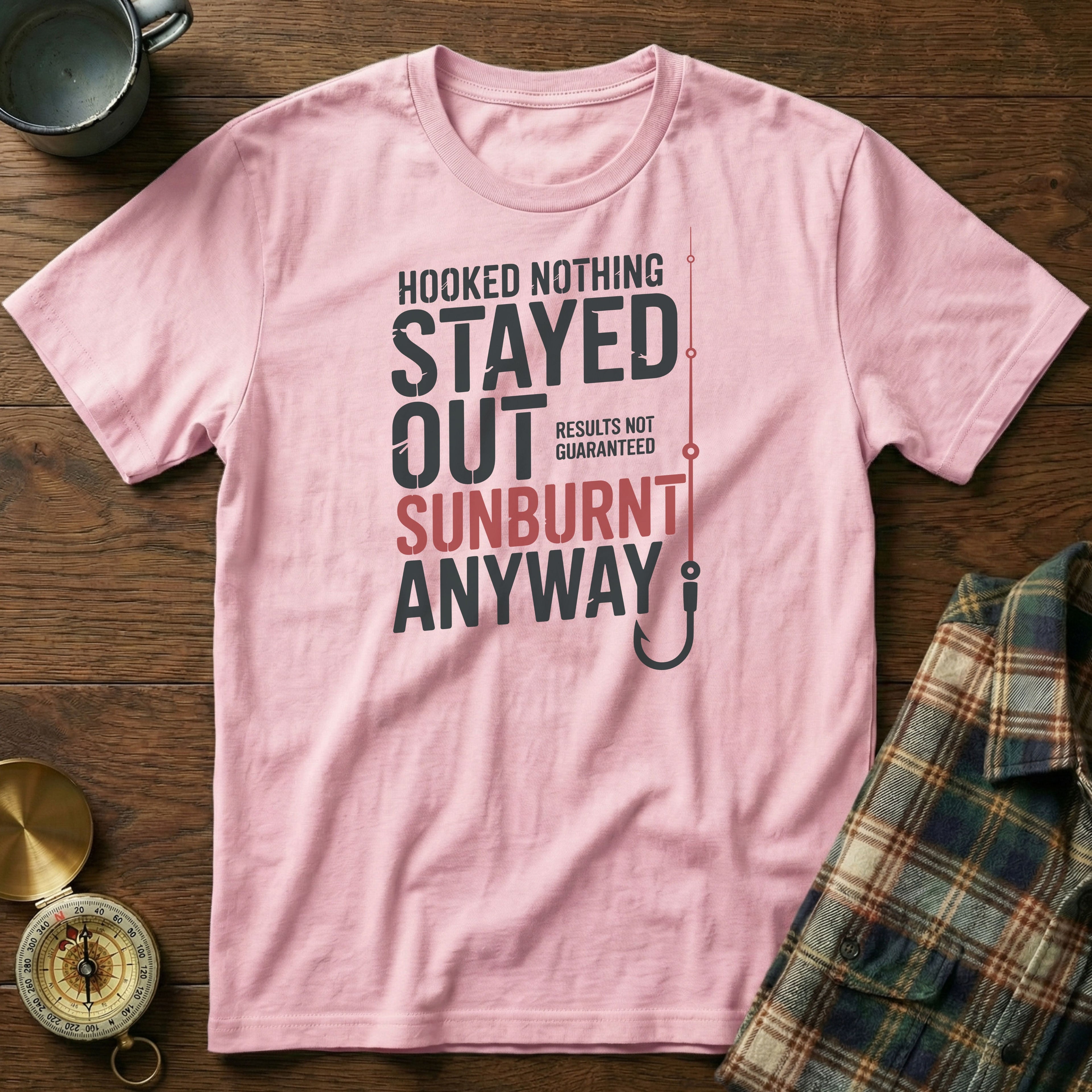 Coastal Fishing Snark Sunburnt Anyway T-shirt