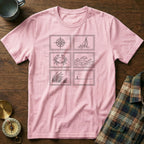 Coastal Wanderer Stamp Collection T-shirt