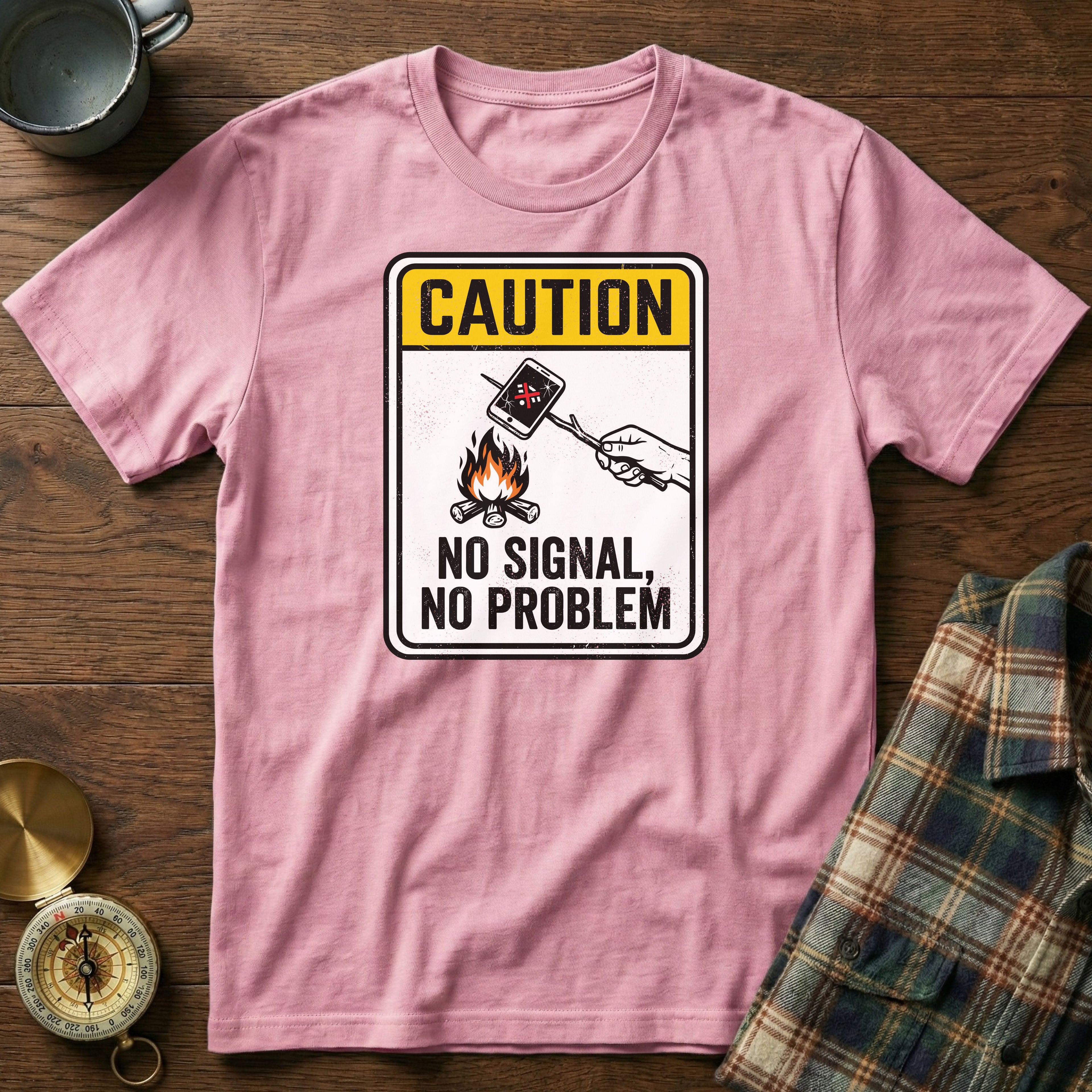 Caution: No Signal No Problem T-Shirt