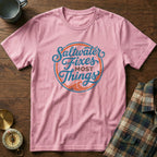 Coastal Retro 'Saltwater' Statement T-Shirt