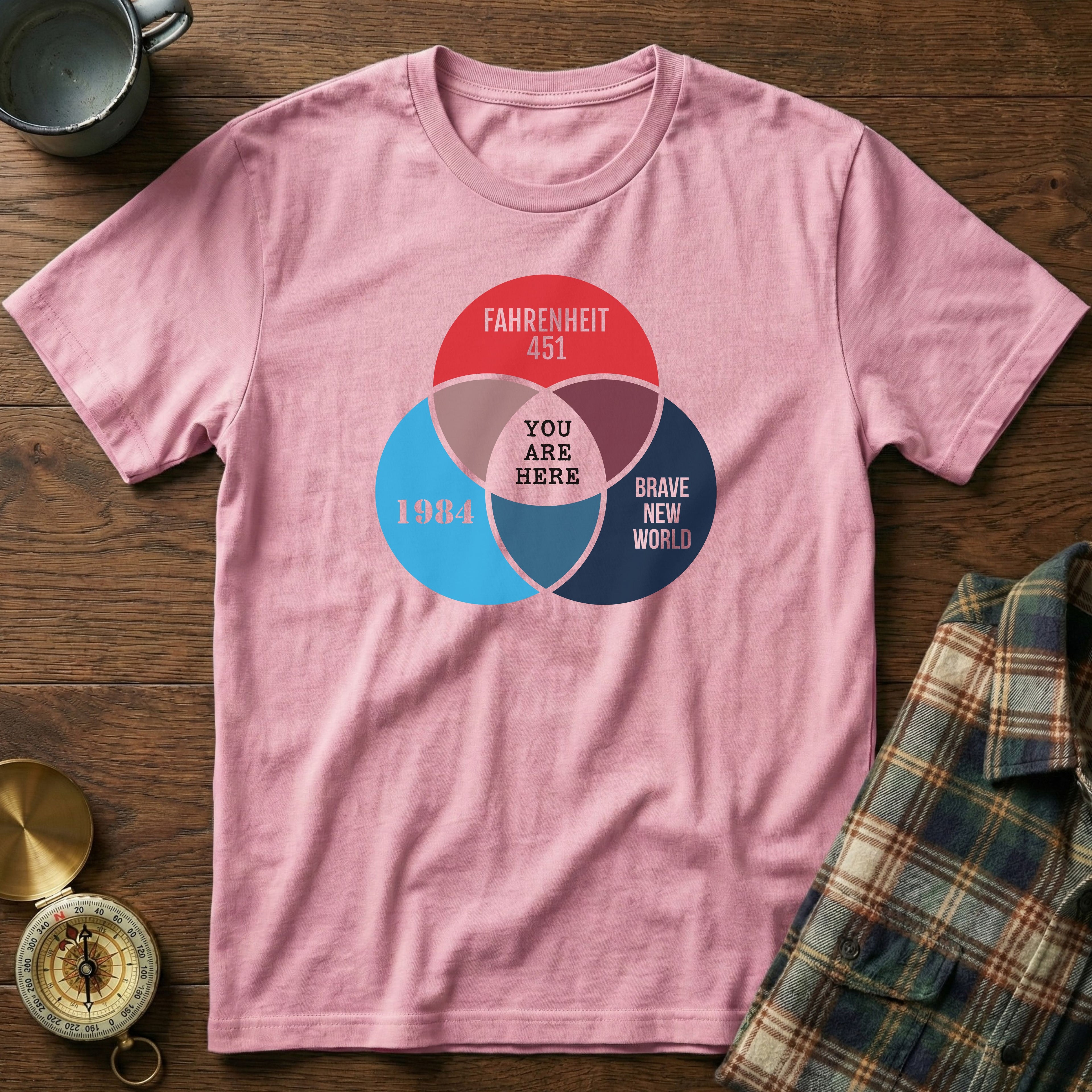 Dystopian Novels Venn Diagram T-Shirt