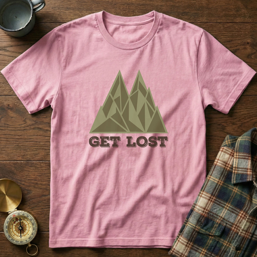 Get Lost Retro Geometric Mountain T-Shirt