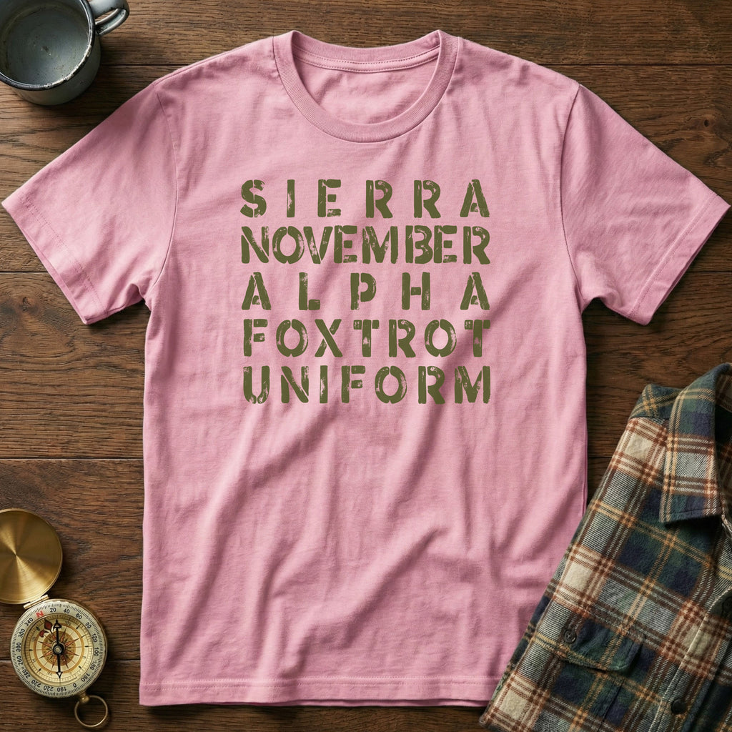 SNAFU Phonetic NATO Alphabet T-Shirt