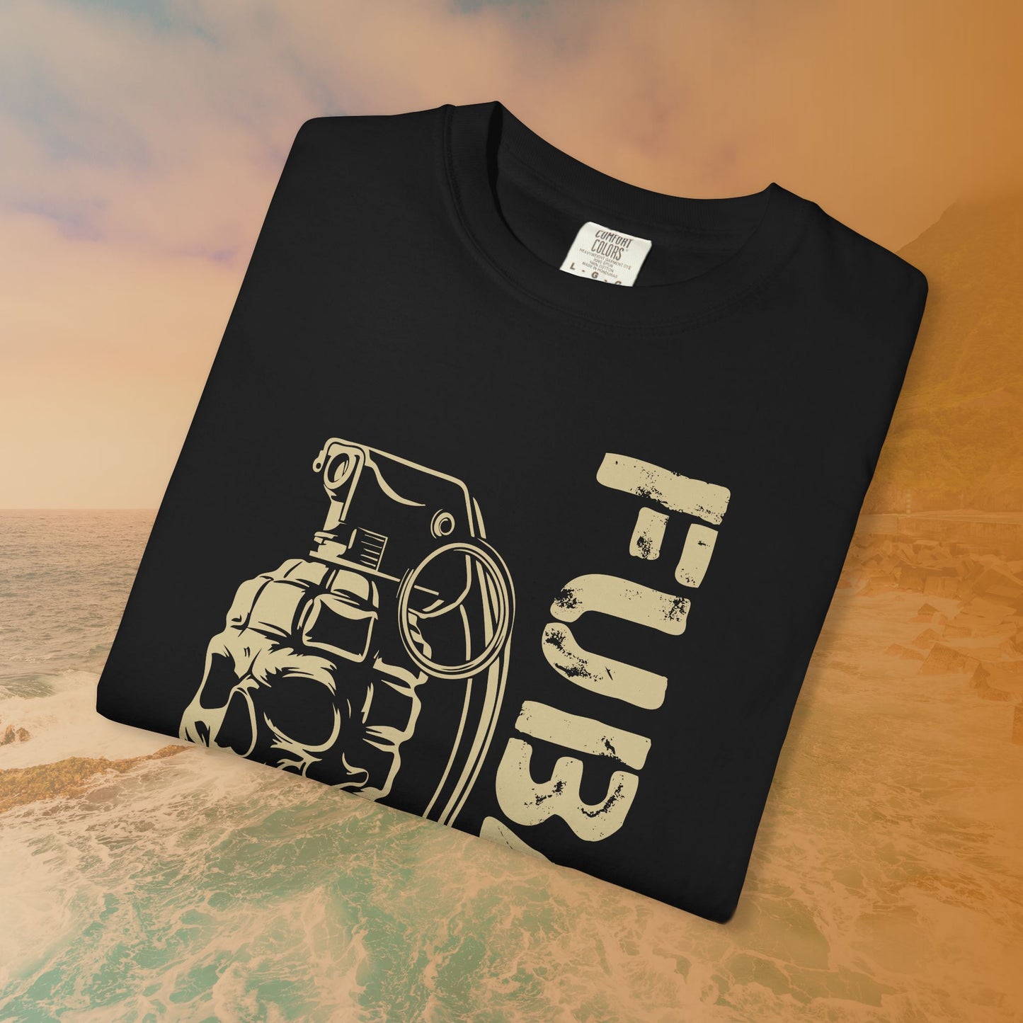 FUBAR Skull Grenade T-Shirt | Military Slang Veteran Gift | Grunge Dark Aesthetic Apparel