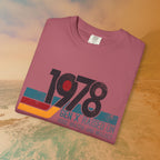 1978 Gen X Shirt | Raised on Hose Water and Neglect | Funny Retro Birth Year Tee
