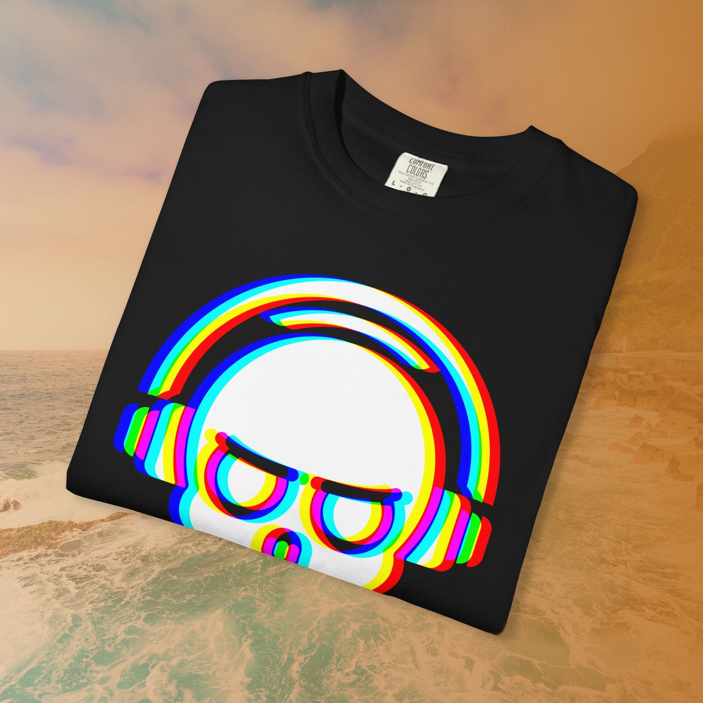 Rave DJ Skull T-Shirt | EDM Rave Cyberpunk Tee