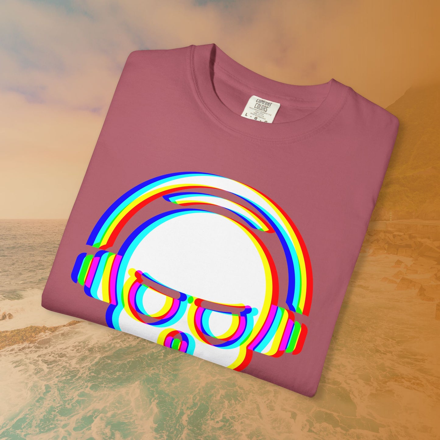 Rave DJ Skull T-Shirt | EDM Rave Cyberpunk Tee