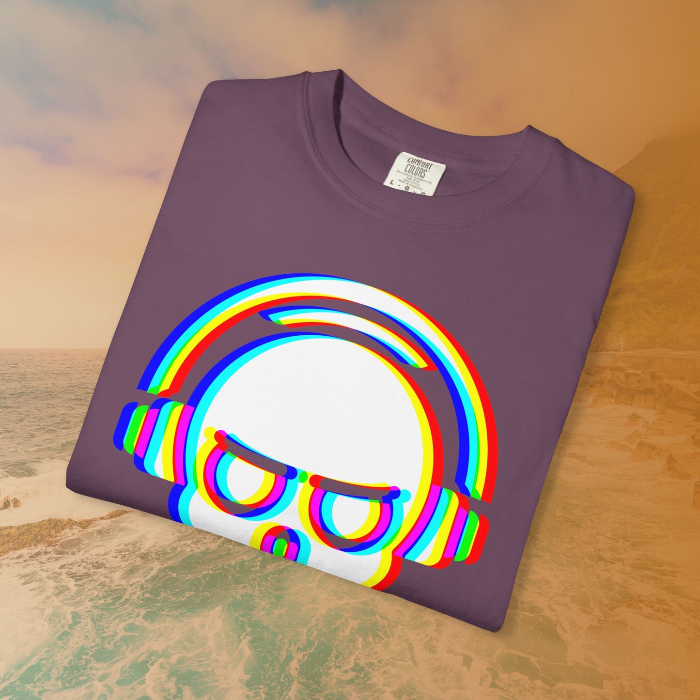 Rave DJ Skull T-Shirt | EDM Rave Cyberpunk Tee