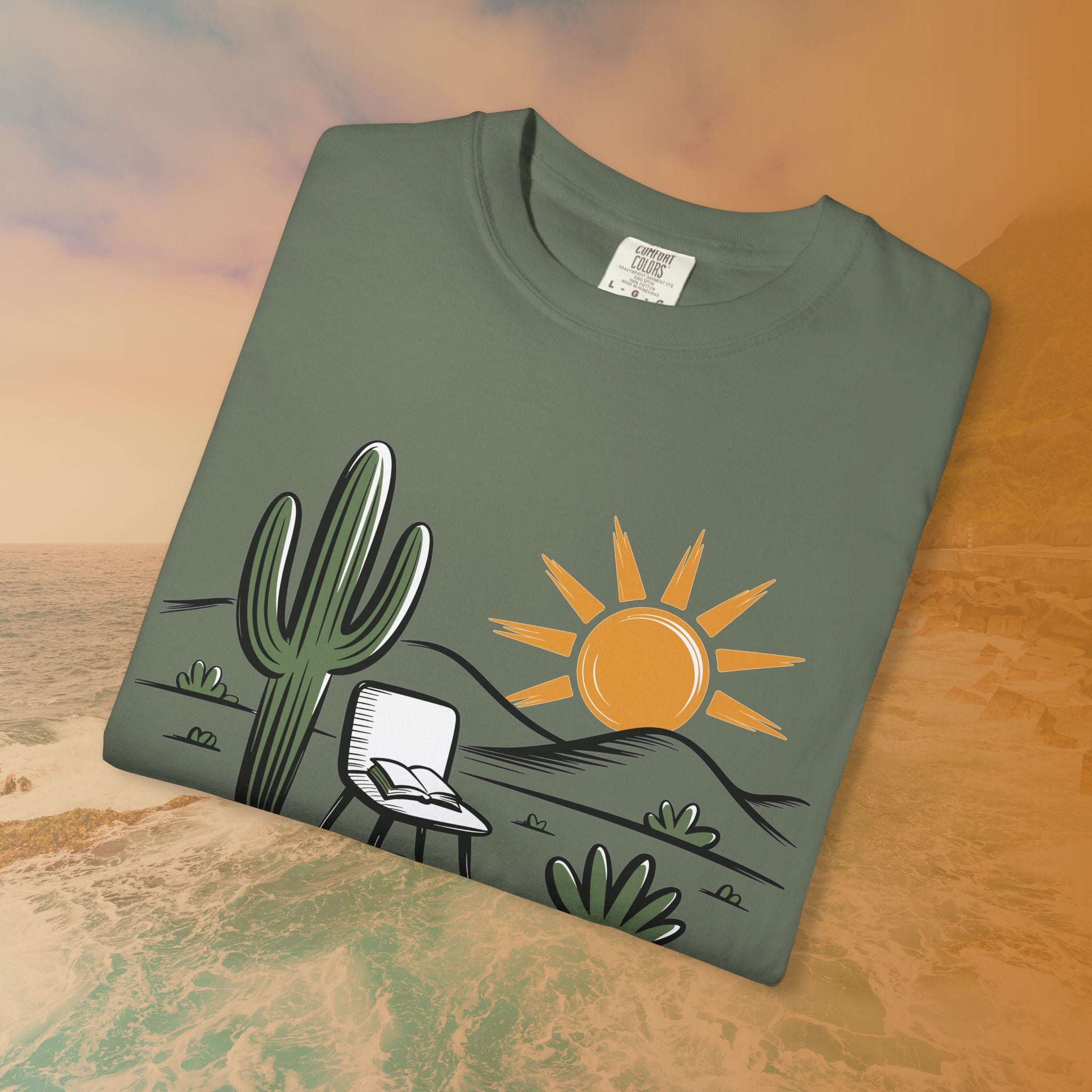 Mindful Cactus & Sun Scene T-Shirt