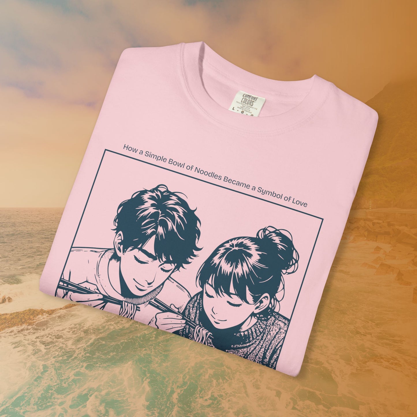 Ramen Romance T-Shirt | Anime Manga Couple Noodle Foodie