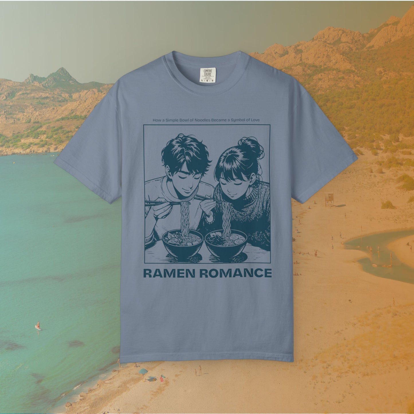 Ramen Romance T-Shirt | Anime Manga Couple Noodle Foodie