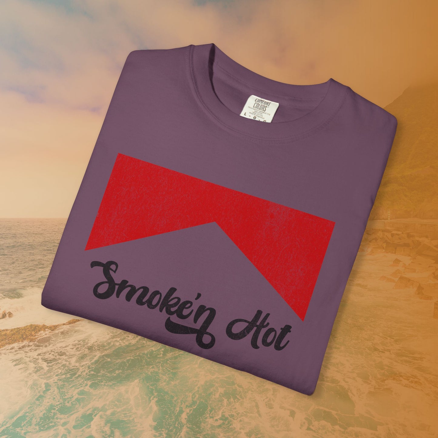 "Smokin' Hot" T-Shirt | Retro Pop Culture Parody Graphic Tee | Vintage Tobacco Ad Aesthetic