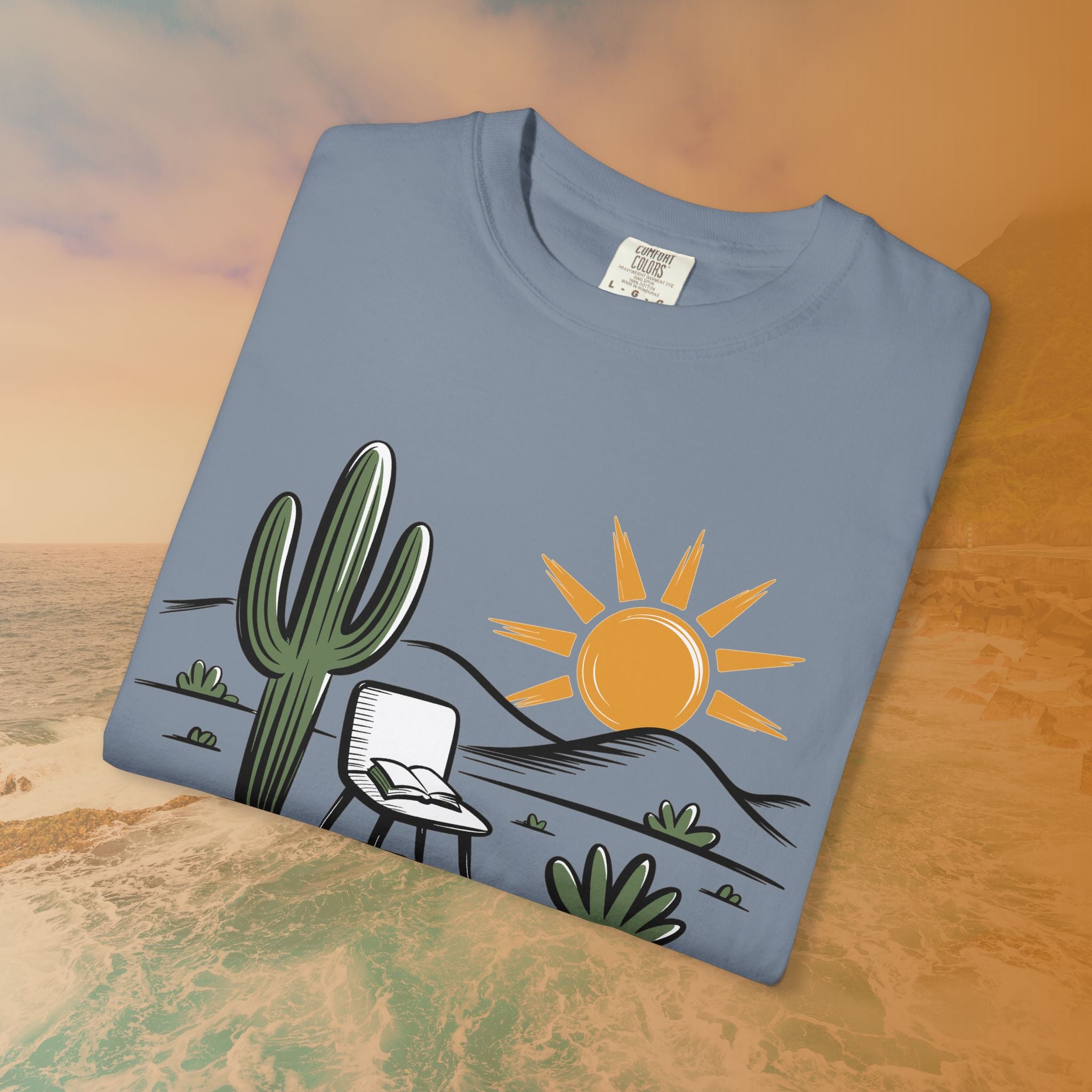 Mindful Cactus & Sun Scene T-Shirt