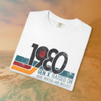 1980 Gen X Shirt | Raised on Hose Water and Neglect | Funny Retro Birth Year Tee