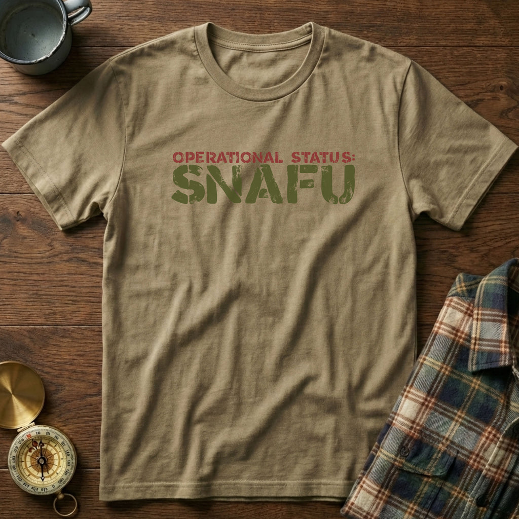 Operational Status: SNAFU T-Shirt in Khaki
