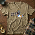 RABBIT EARS Glitch EDM T-Shirt in Khaki