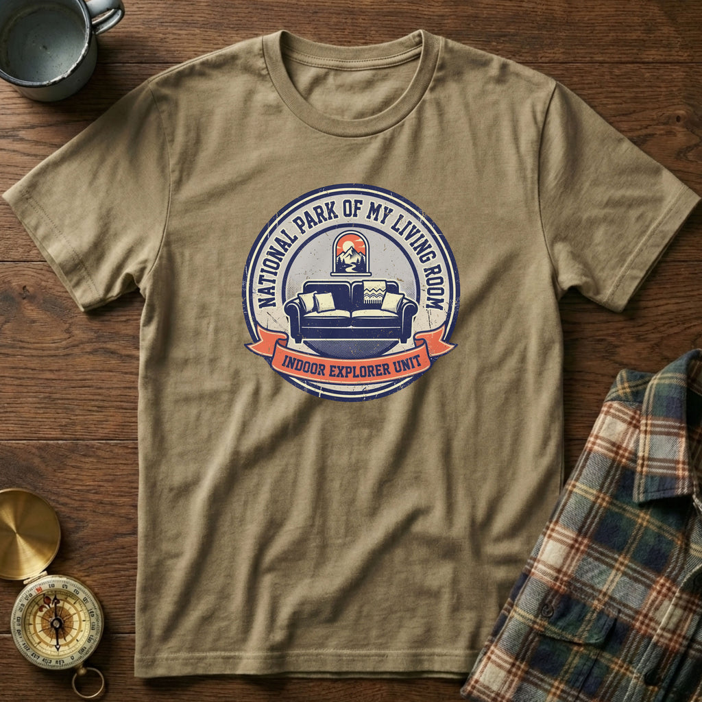 National Park of My Living Room T-Shirt in Khaki