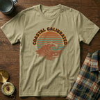 Coastal Calibrated Snarky Local Attitude T-Shirt in Khaki
