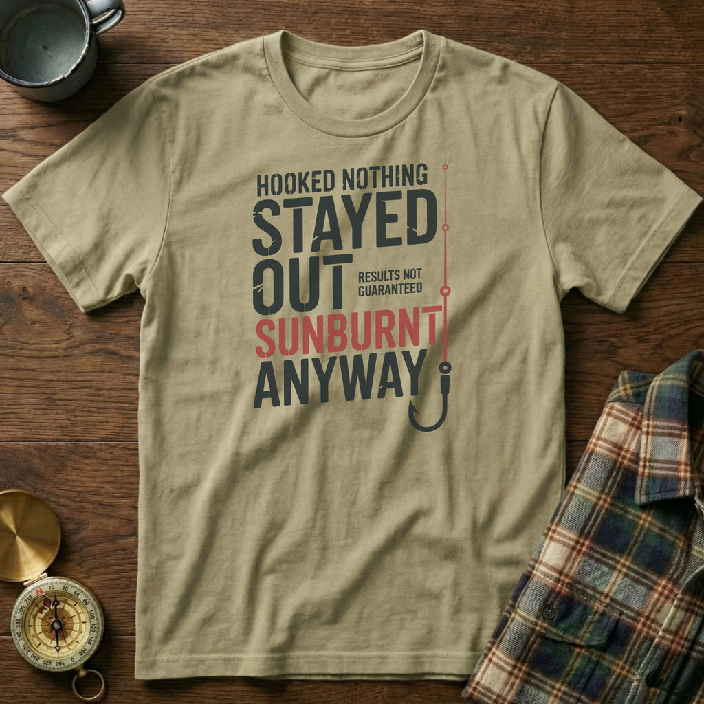 Coastal Fishing Snark Sunburnt Anyway T-shirt in Khaki